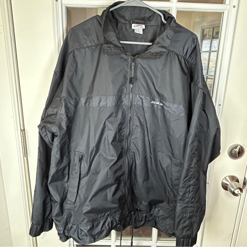 Vintage BIKE Men's Black‎ Windbreaker size Large